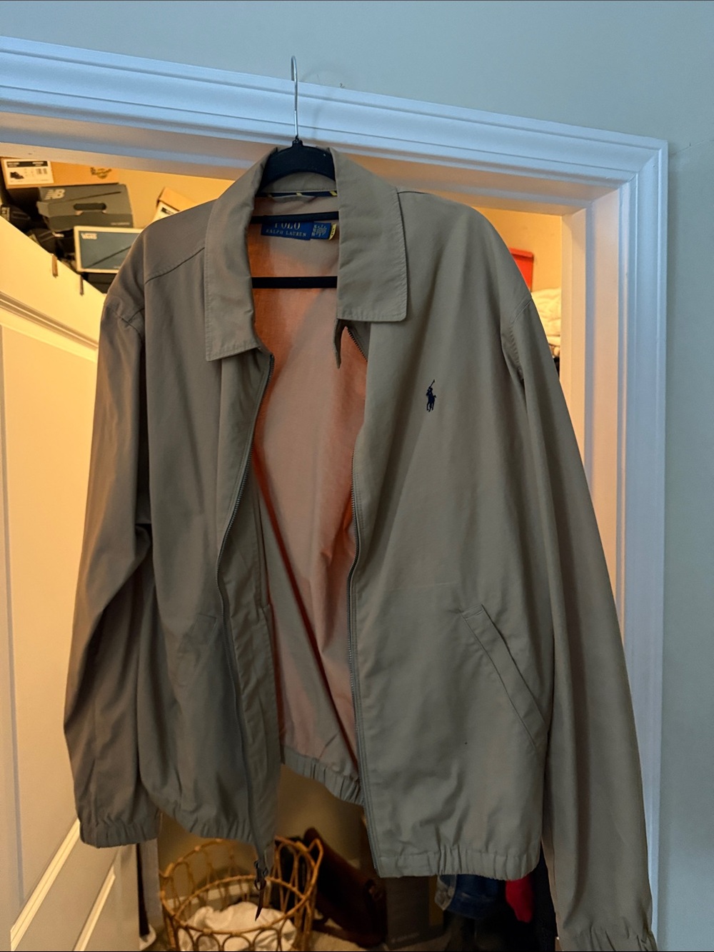 Polo by Ralph Lauren Tan Lightweight Harrington Jacket